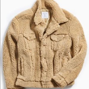 UO Sherpa Exterior Trucker Jacket